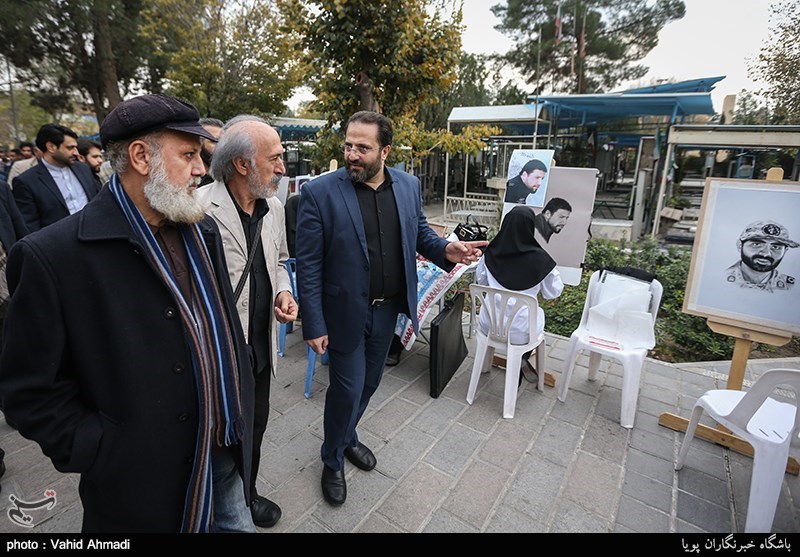 حضور هنرمندان در گلزار شهدا
