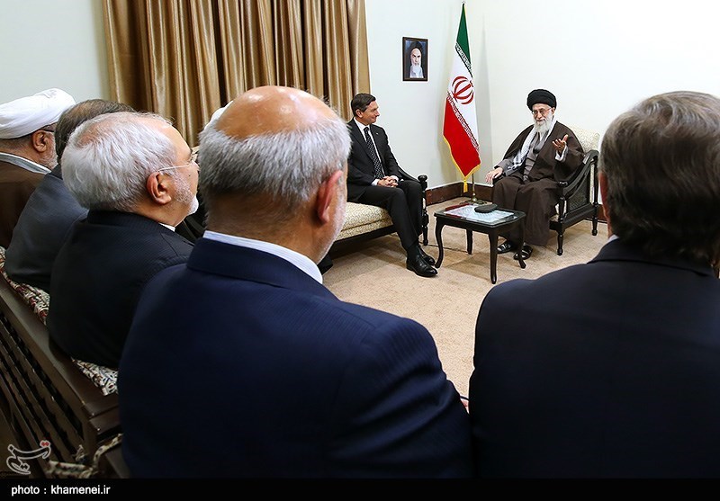 دیدار رئیس جمهور اسلوونی با مقام معظم رهبری