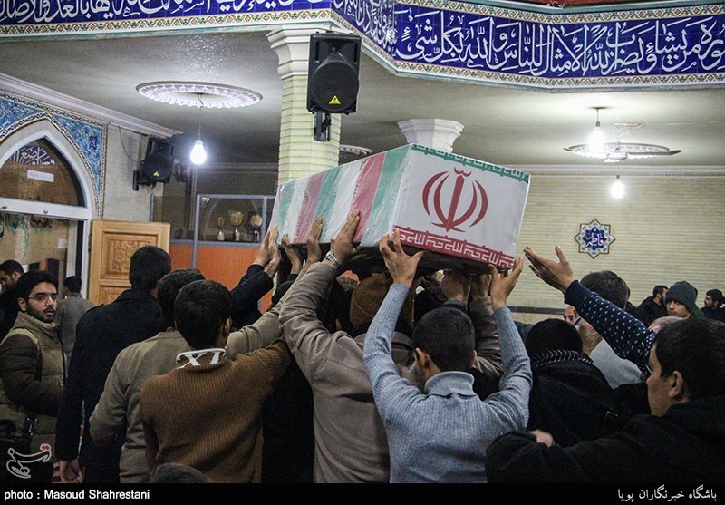 مراسم وداع با دو شهید گمنام