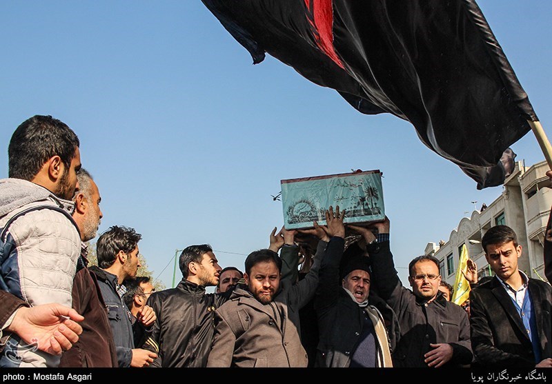 تشییع پیکر شهید گمنام در شهرری