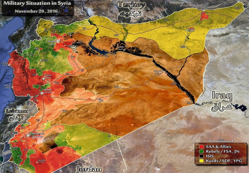 كيف تغيرت خارطة السيطرة الميدانية في سوريا منذ عام حتى الآن؟ +خريطة شاملة