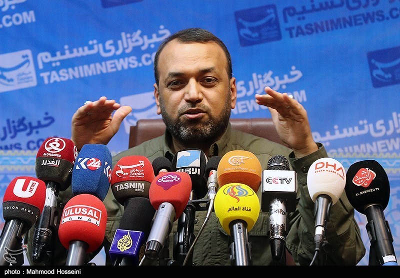نشست خبری احمد الاسدی سخنگوی حشد شعبی عراق در خبرگزاری تسنیم