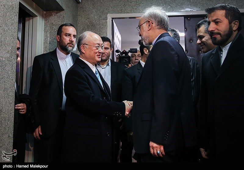 دیدار و کنفرانس خبری مشترک یوکیا آمانو و علی‌اکبر صالحی