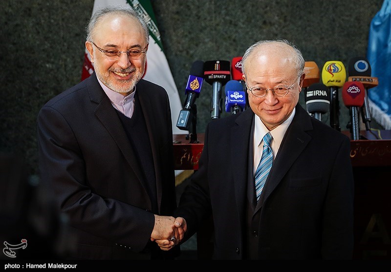 دیدار و کنفرانس خبری مشترک یوکیا آمانو و علی‌اکبر صالحی