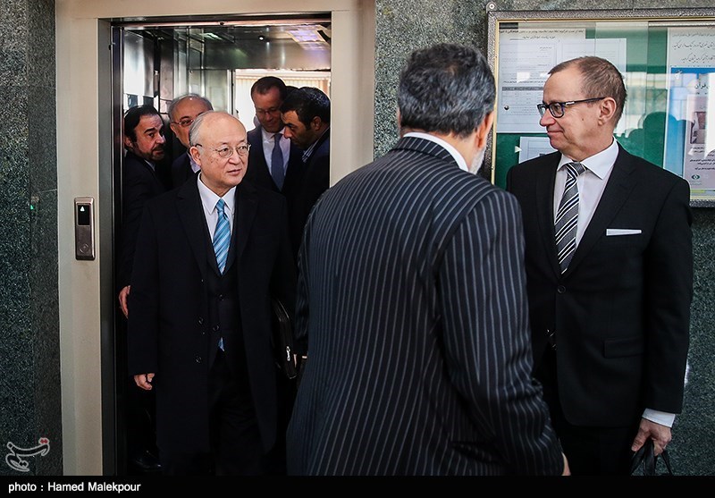 دیدار و کنفرانس خبری مشترک یوکیا آمانو و علی‌اکبر صالحی