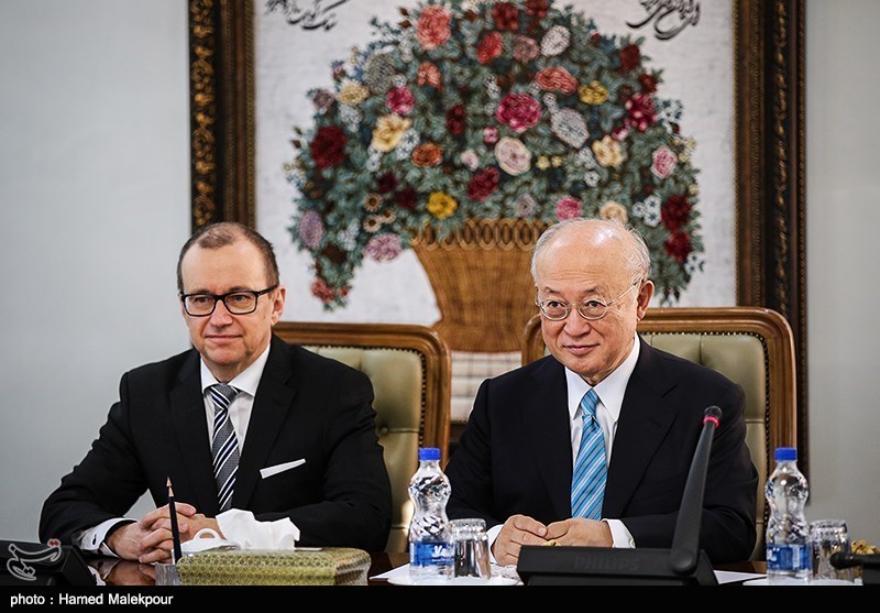 دیدار و کنفرانس خبری مشترک یوکیا آمانو و علی‌اکبر صالحی