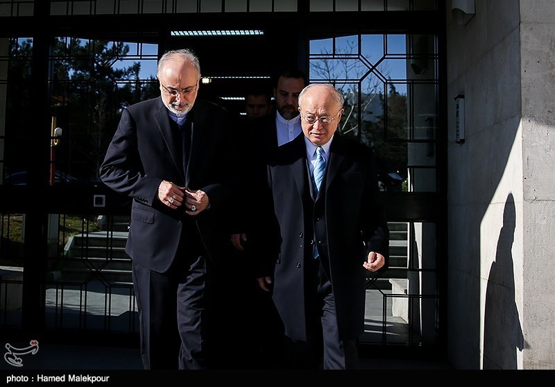 دیدار و کنفرانس خبری مشترک یوکیا آمانو و علی‌اکبر صالحی