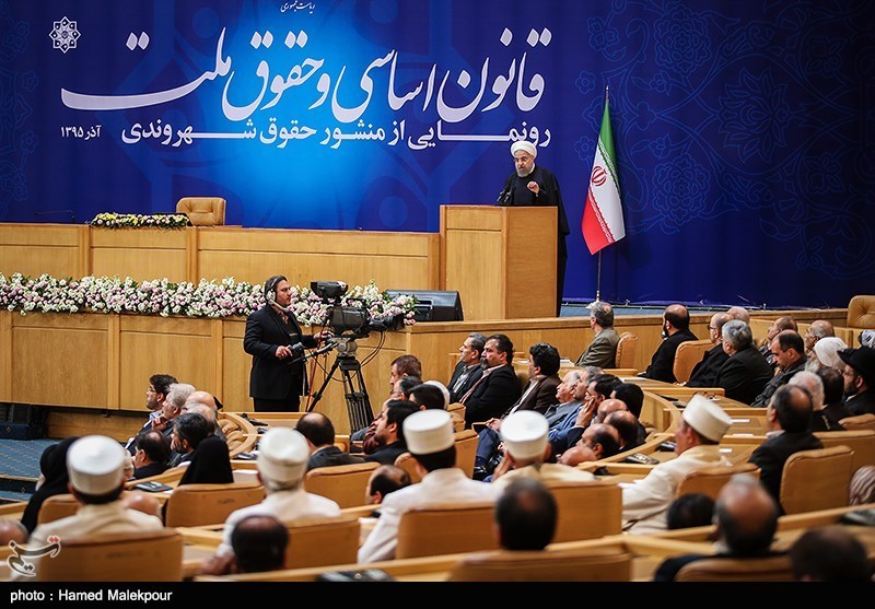 مراسم رونمایی از منشور حقوق شهروندی با حضور رئیس جمهور