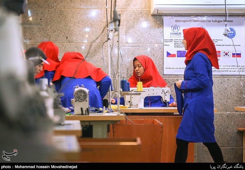 کارگاه اشتغال زایی زنان پناهنده