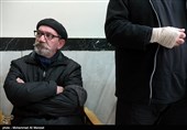 حمید جبلی بازیگر در مراسم ختم دنیا فنی زاده