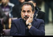 مجید قناد مجری برنامه کودک و نوجوان در مراسم ختم دنیا فنی زاده