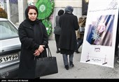 تهمینه میلانی کارگردان در  مراسم ختم دنیا فنی زاده