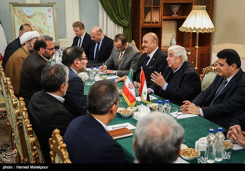 دیدار وزیر امور خارجه سوریه با دبیر شورای عالی امنیت ملی