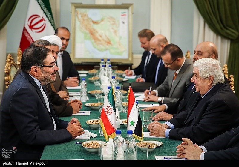 دیدار وزیر امور خارجه سوریه با دبیر شورای عالی امنیت ملی