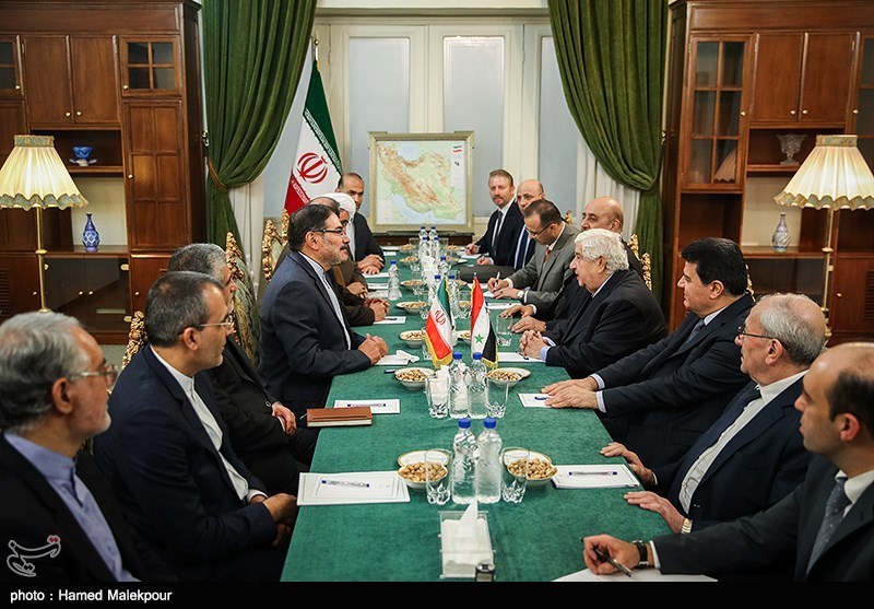 دیدار وزیر امور خارجه سوریه با دبیر شورای عالی امنیت ملی