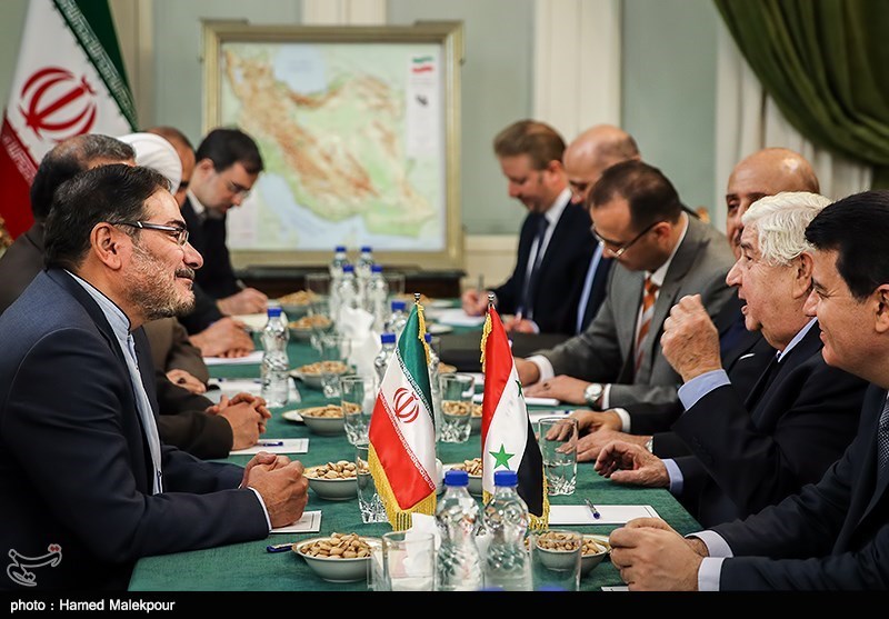 دیدار وزیر امور خارجه سوریه با دبیر شورای عالی امنیت ملی