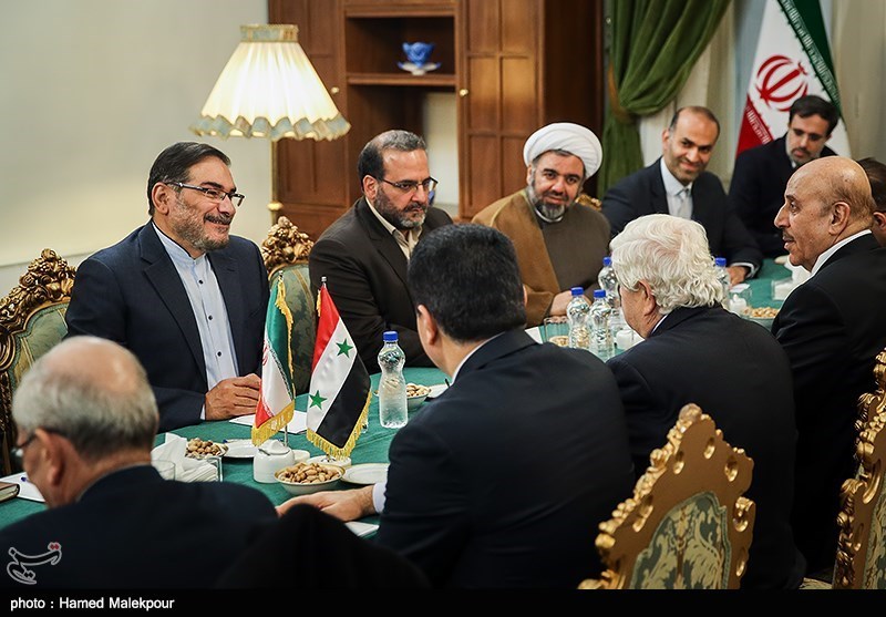 دیدار وزیر امور خارجه سوریه با دبیر شورای عالی امنیت ملی