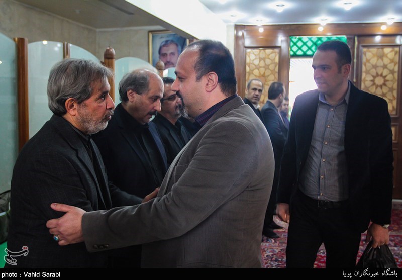 مراسم ترحیم پدر آصفی