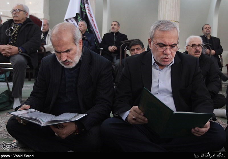 مراسم ترحیم پدر آصفی