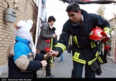 همدردی مردم قم با آتش نشانان حادثه پلاسکو