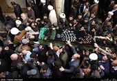 تشییع پیکر آیت الله سیدابراهیم خسروشاهی