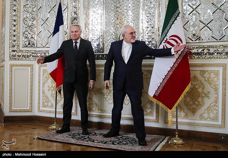 دیدار و نشست خبری وزرای امور خارجه ایران و فرانسه
