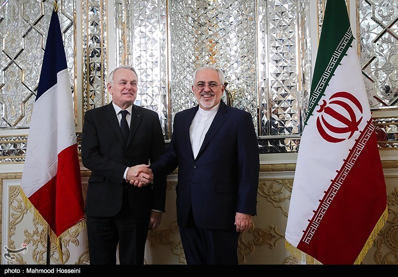 دیدار و نشست خبری وزرای امور خارجه ایران و فرانسه