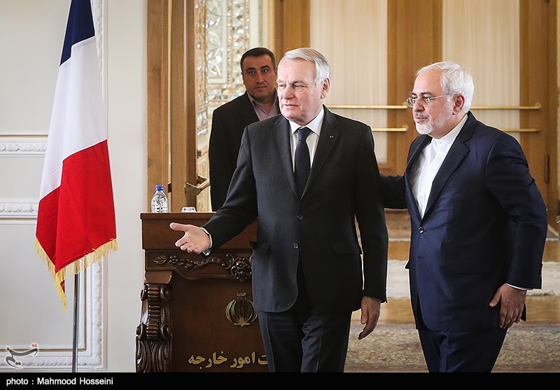 دیدار و نشست خبری وزرای امور خارجه ایران و فرانسه