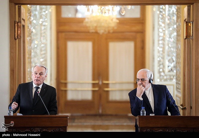 دیدار و نشست خبری وزرای امور خارجه ایران و فرانسه