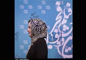 مریلا زارعی بازیگر در نشست خبری فیلم اسرافیل - سی و پنجمین جشنواره فیلم فجر