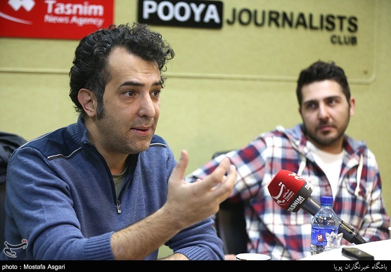 محمدرضا غفاری بازیگر و هاتف علیمردانی کارگردان فیلم سینمایی آباجان