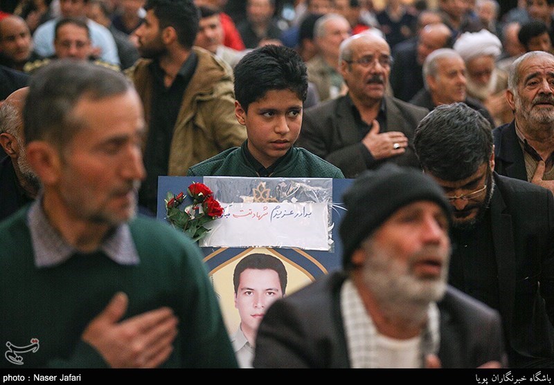 مراسم چهلم شهدای آتش‌نشان حادثه پلاسکو