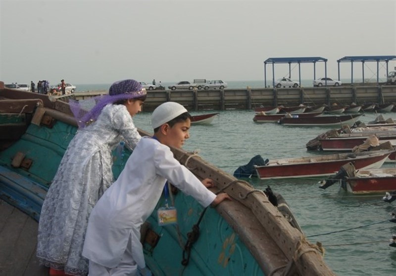 لنج سواری در بندربحرکان هندیجان