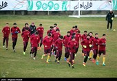 تمرین تیم ملی فوتبال چین پیش از دیدار برابر ایران