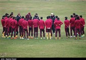 تمرین تیم ملی فوتبال چین پیش از دیدار برابر ایران