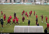 تمرین تیم ملی فوتبال چین پیش از دیدار برابر ایران