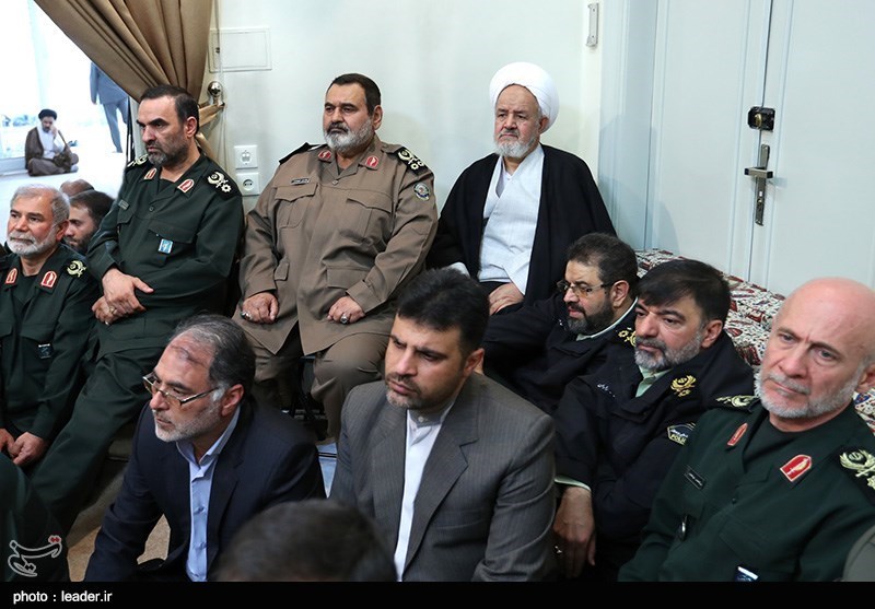 دیدار فرماندهان ارشد نیروهای مسلح با فرمانده کل قوا