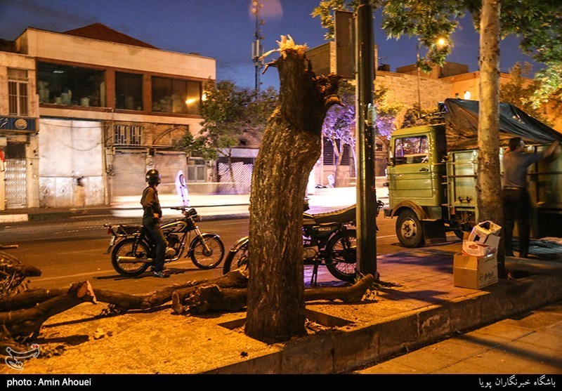 طوفان در تهران