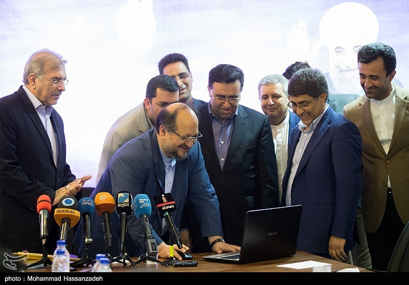 مراسم رونمایی از پایگاه اطلاع‌رسانی ستاد انتخاباتی روحانی