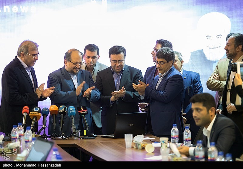 مراسم رونمایی از پایگاه اطلاع‌رسانی ستاد انتخاباتی روحانی