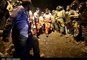 خارج کردن پیکر جانباختگان حادثه ریزش معدن - گلستان