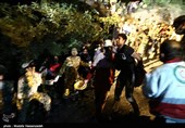 عمیات امدادرسانی به حادثه دیدگان ریزش معدن-گلستان