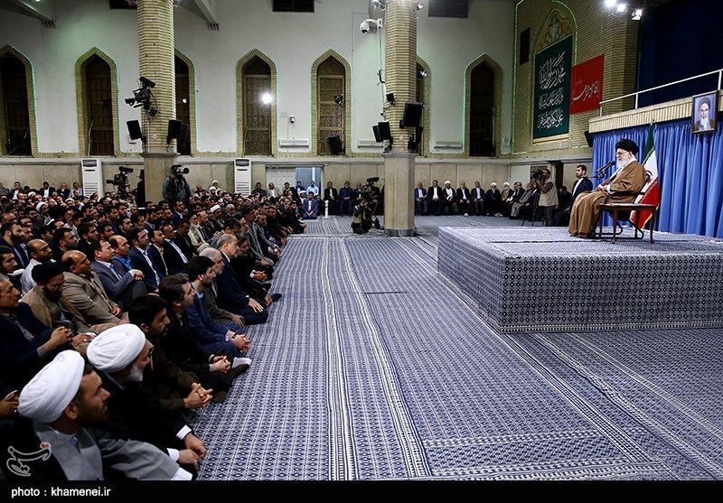 دیدار معلمان و فرهنگیان با مقام معظم رهبری