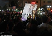 شادی هواداران حسن روحانی پس از اعلام نتایج انتخابات