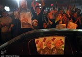 شادی هواداران حسن روحانی پس از اعلام نتایج انتخابات
