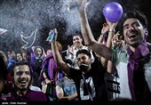 شادی هواداران حسن روحانی پس از اعلام نتایج انتخابات