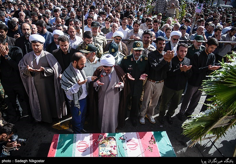 پیکر شهید مدافع حرم علیرضا قبادی