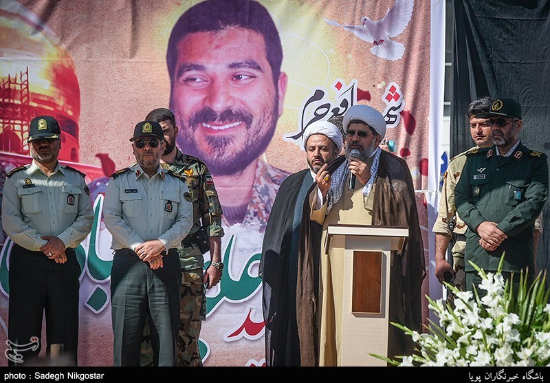 پیکر شهید مدافع حرم علیرضا قبادی