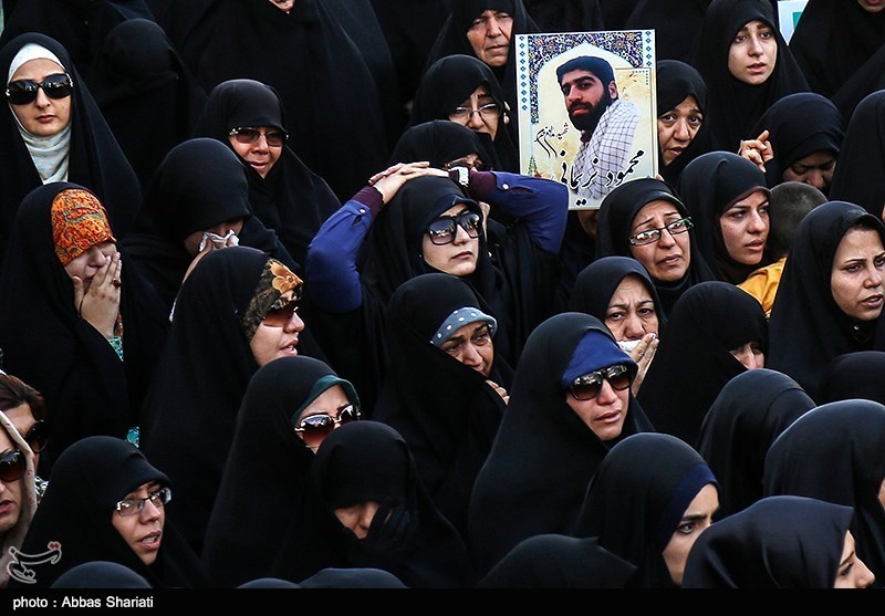 تشییع شهید مدافع حرم علیرضا قبادی در کرج