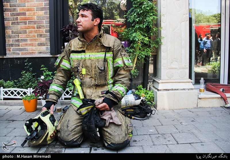 آتش‌سوزی در هتل آپادانای تهران